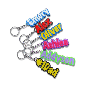 Sunshine Custom Name Keychain